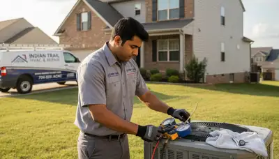 Local HVAC technician providing professional AC repair service in Charlotte, NC